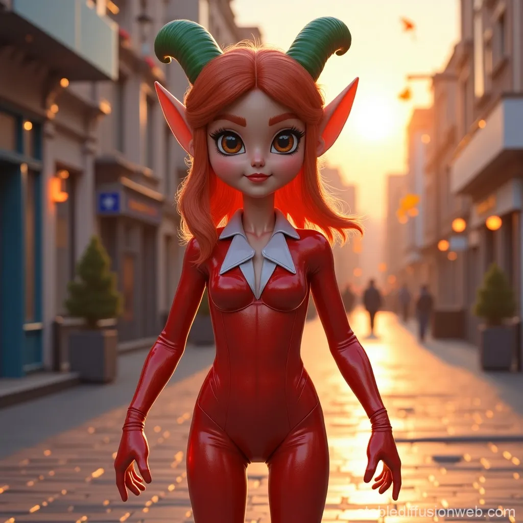 Eva Elfie red carpet