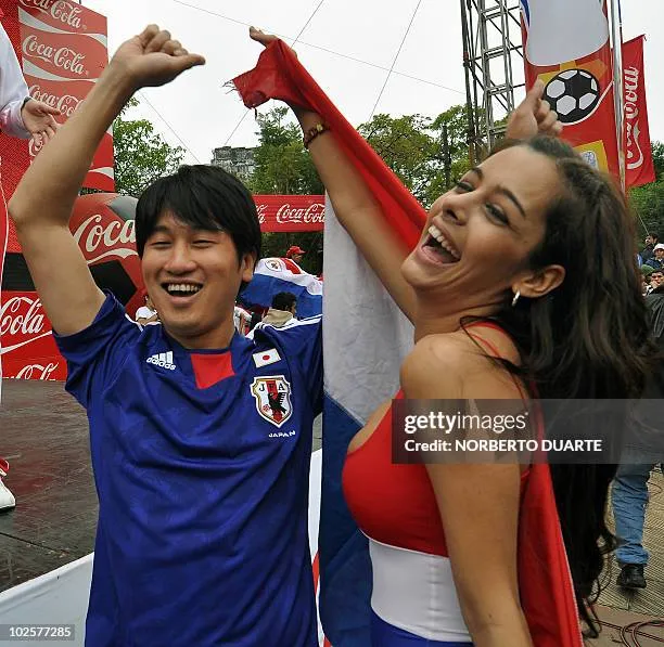 Larissa Riquelme 2010 World Cup: The Phone in the Cleavage press shot
